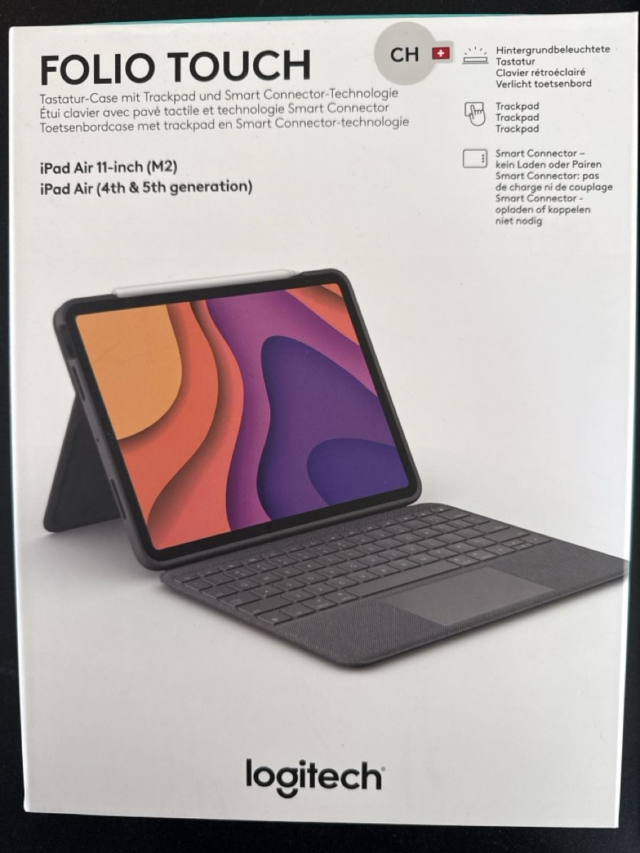 Logitech Tastiere: Étui clavier Logitech Folio Touch iPad Air 11 pouces  – Usato da La Cibourg venduto da rangiroa98 1