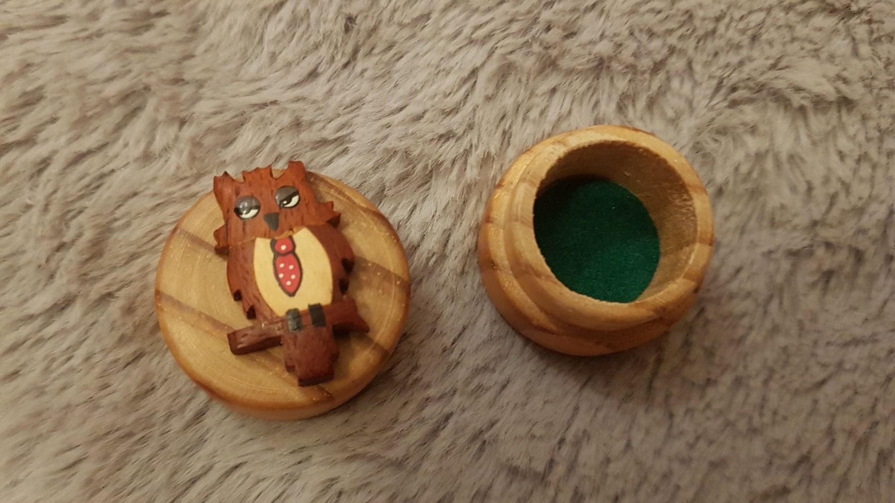 Soins dentaires: Milchzahndose Zahnfee Döschen Milchzahn Dose Holz Eule – D'occasion à Basel par him_5r5n 2