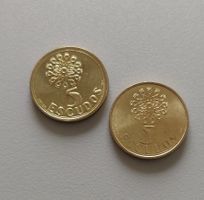 Lot de 2 pièces 5 Escudos Portugal 1991 et 1995  UNC