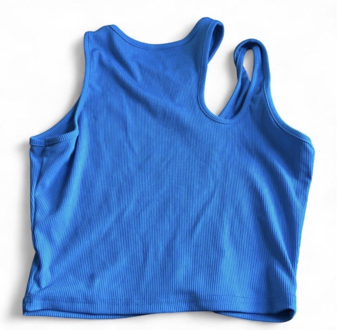 Tops: Blaues geripptes Top – D'occasion à Lausen par sineri 1