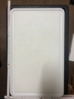 Profi Schneidebrett Kunststoff weiss 58x37 cm gebraucht