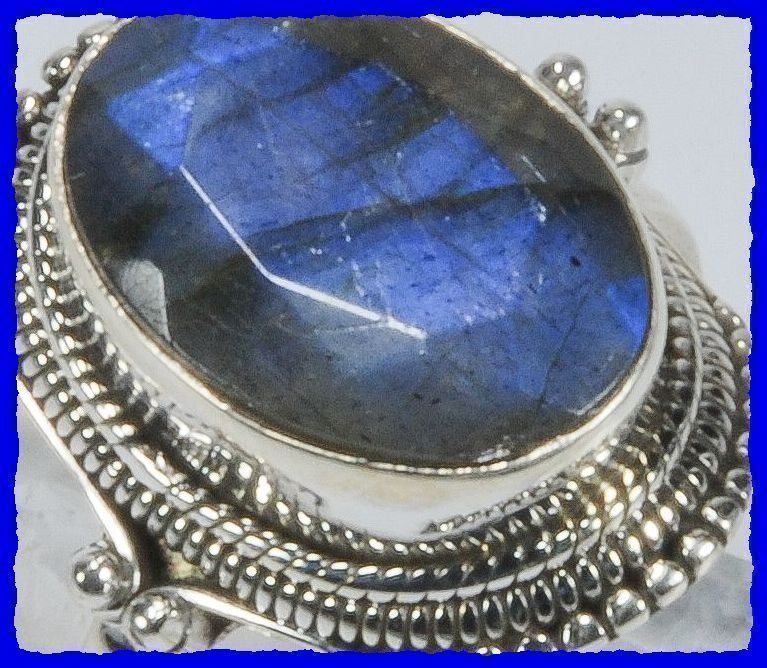 Anelli: Labradorit Ringe 925 Silber – Nuovo e nell'imballaggio originale da Oberglatt ZH venduto da Goldfee1 1