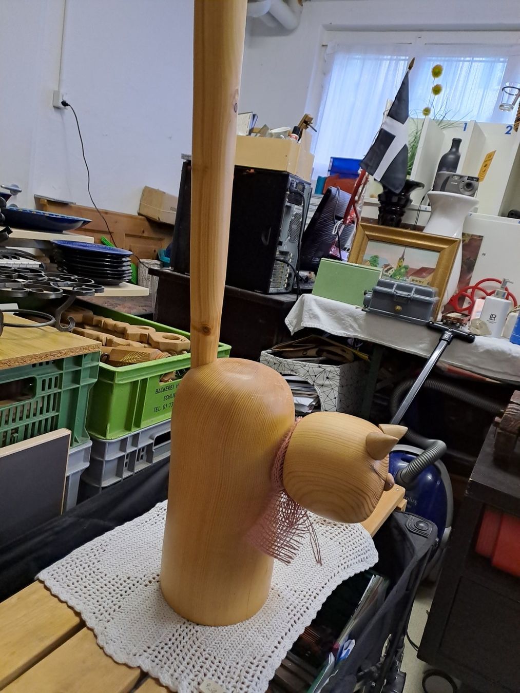Statuette: Holzkatze Dekoration – Usato da Zürich venduto da Schoebi19 3