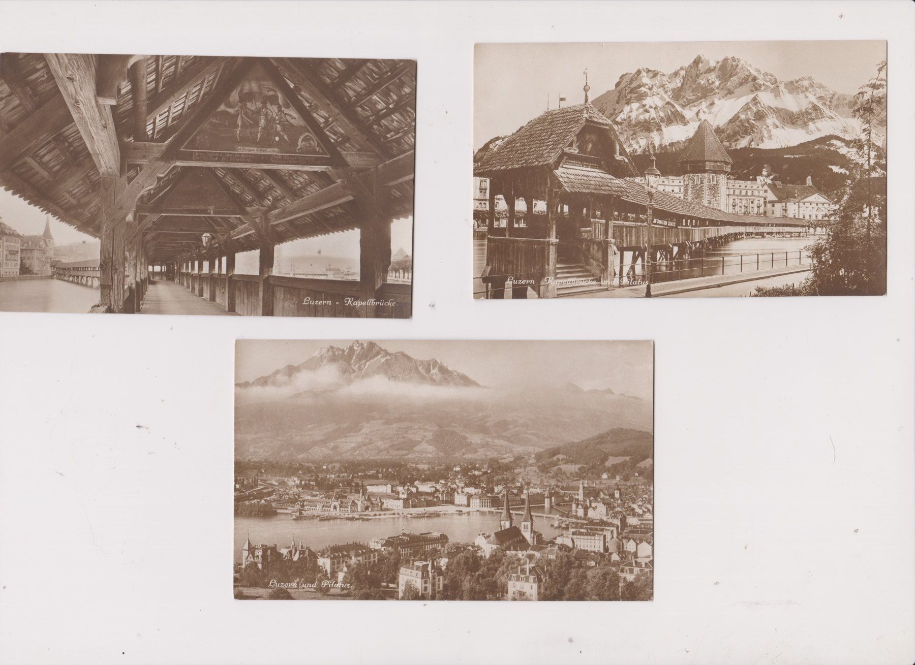 Cartoline postali: 5 cartes postales Luzern - Lucerne – Usato da Bex venduto da Canouille