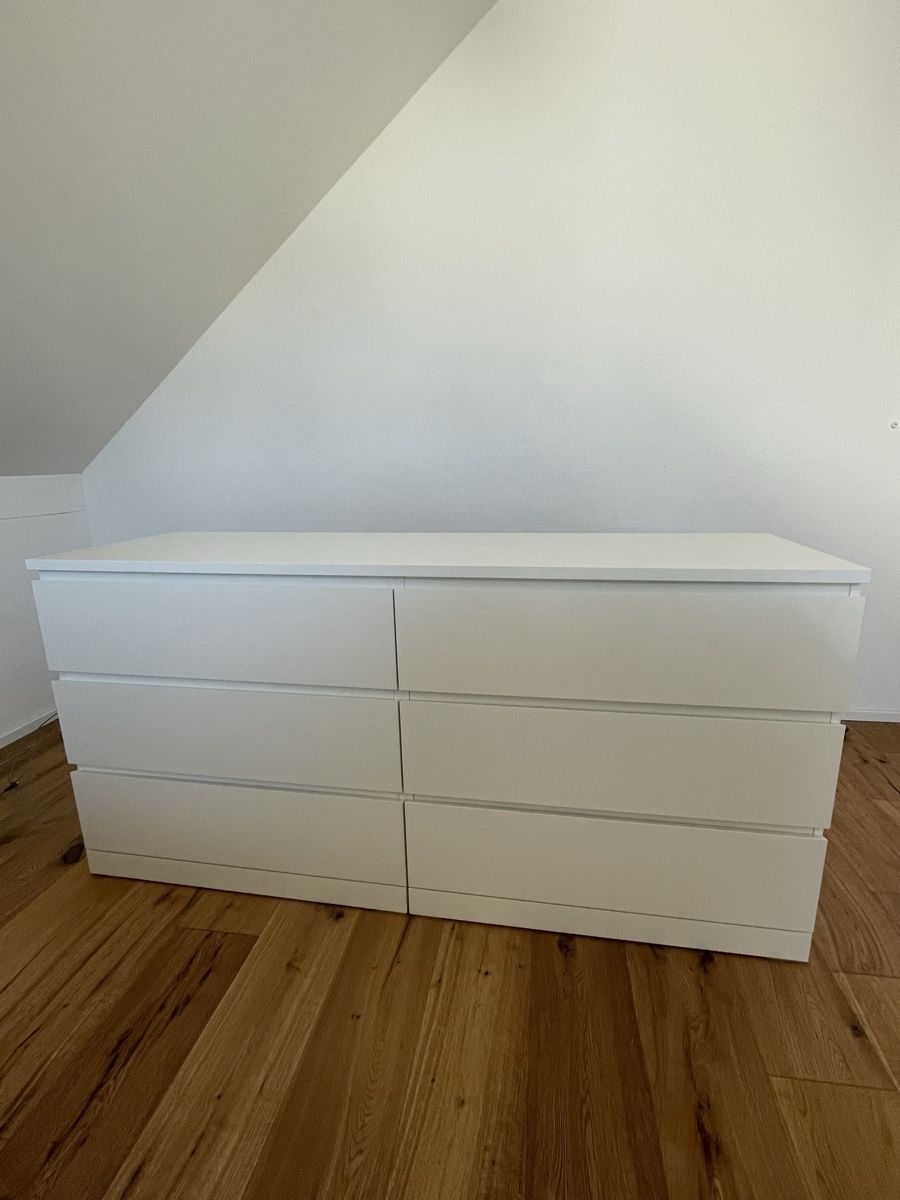 Ikea Kommoden: Kommode weiss 6 Schubladen mit Gebrauchsspuren – Gebraucht aus Birrhard von Pherr