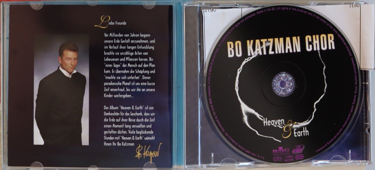 CDs: Bo Katzman Chor – Heaven & Eart – Gebraucht aus Luzern von CONTENTI 1