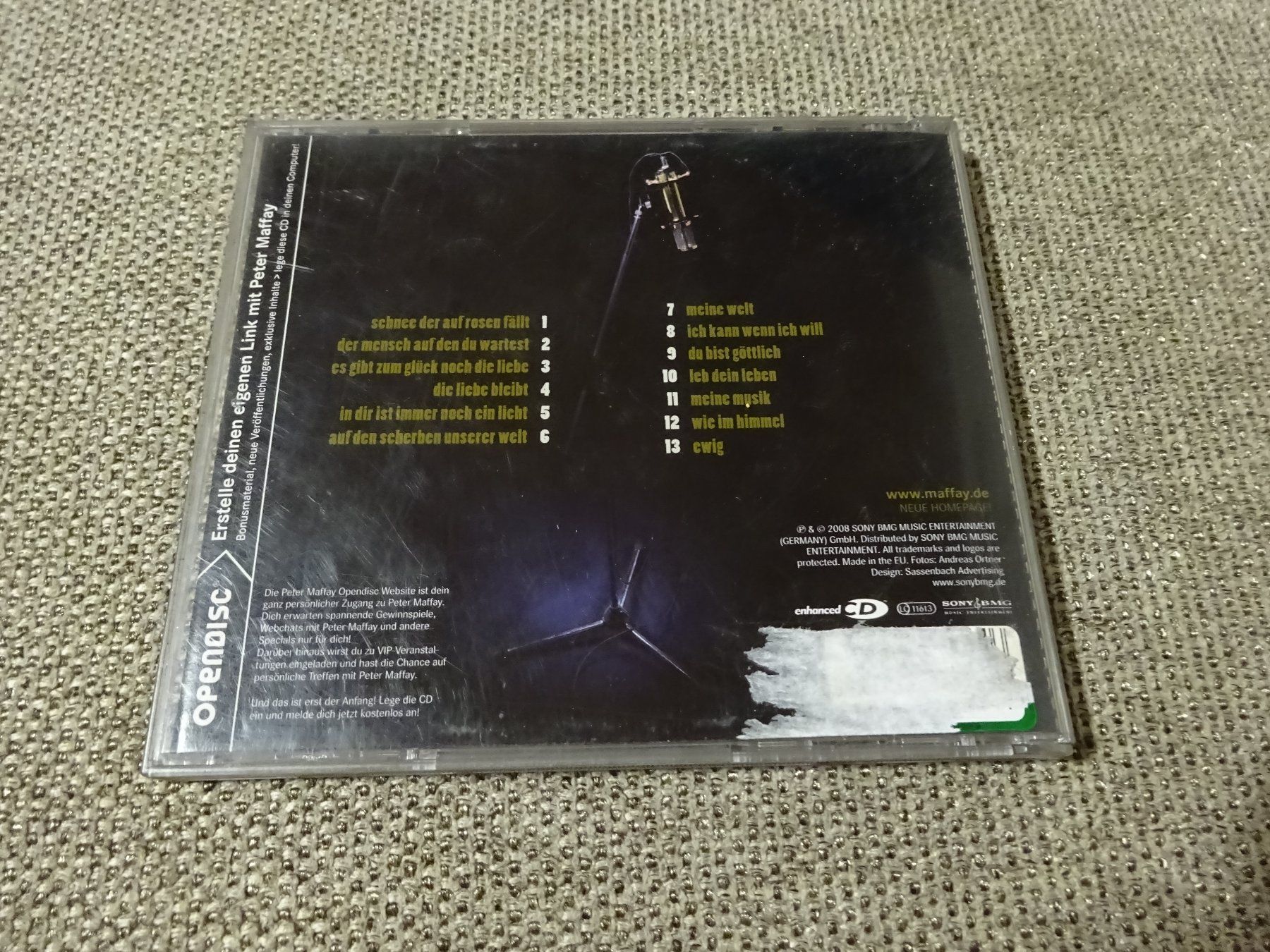 CD: Peter Maffay/Opendisc – Usato da Rothrist venduto da Mistery1 1