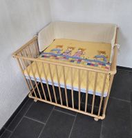 Geuther Laufgitter, 3-fach höhenverstellbar, mit Matratze