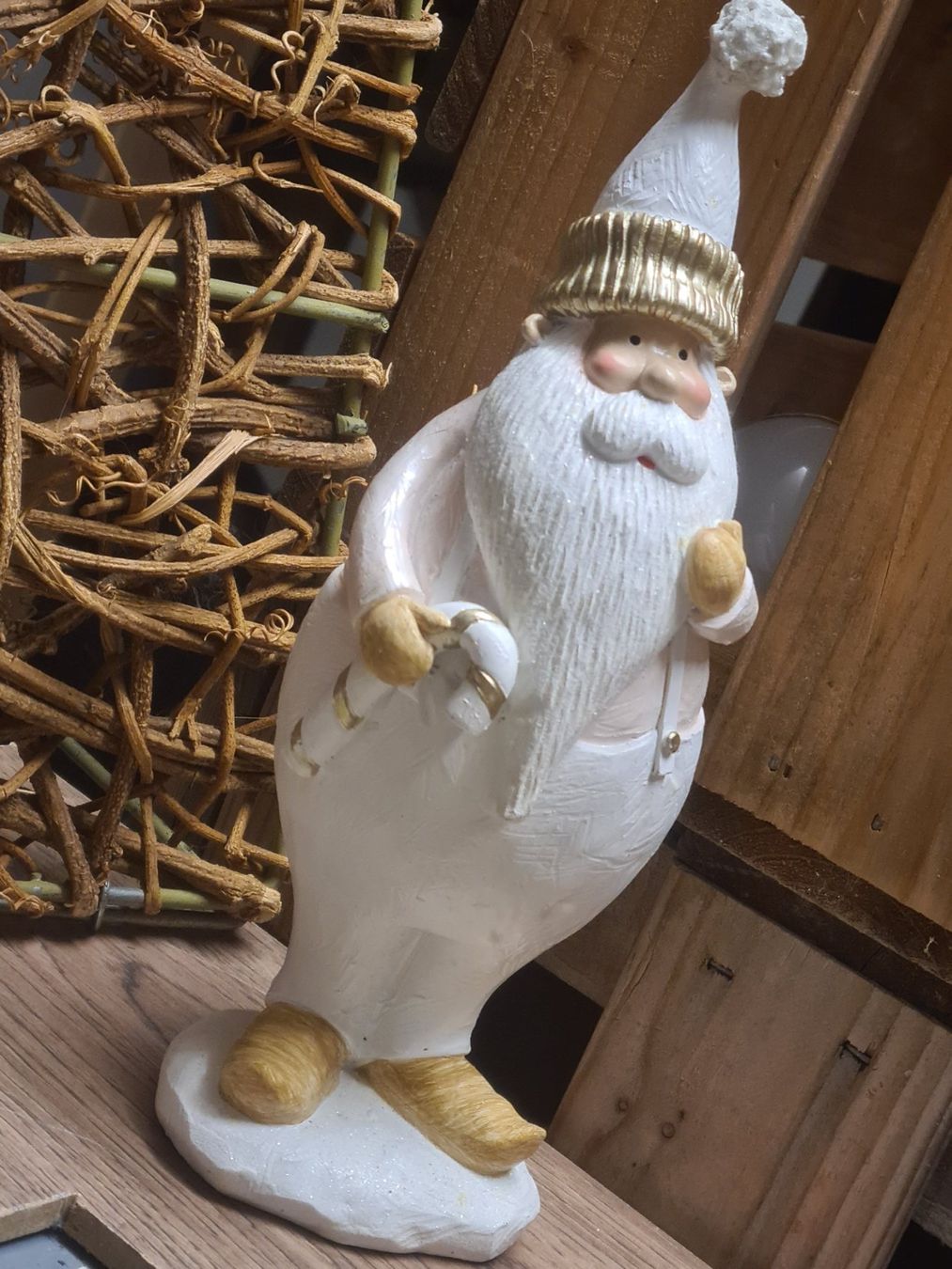Tutte le decorazioni: Grosse Keramik Weihnachts Figur ca.24 cm – Usato da Amriswil venduto da kleindeko 1
