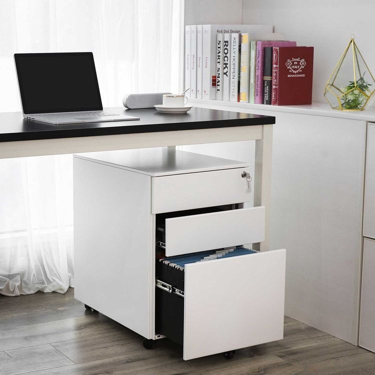 Banconi: Rollcontainer Stahl Büroschrank mit 3 Schubladen THOR – Nuovo e nell'imballaggio originale da Lachen SZ venduto da MAMORU-MOEBEL 3
