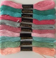 10x Stickgarn neu
