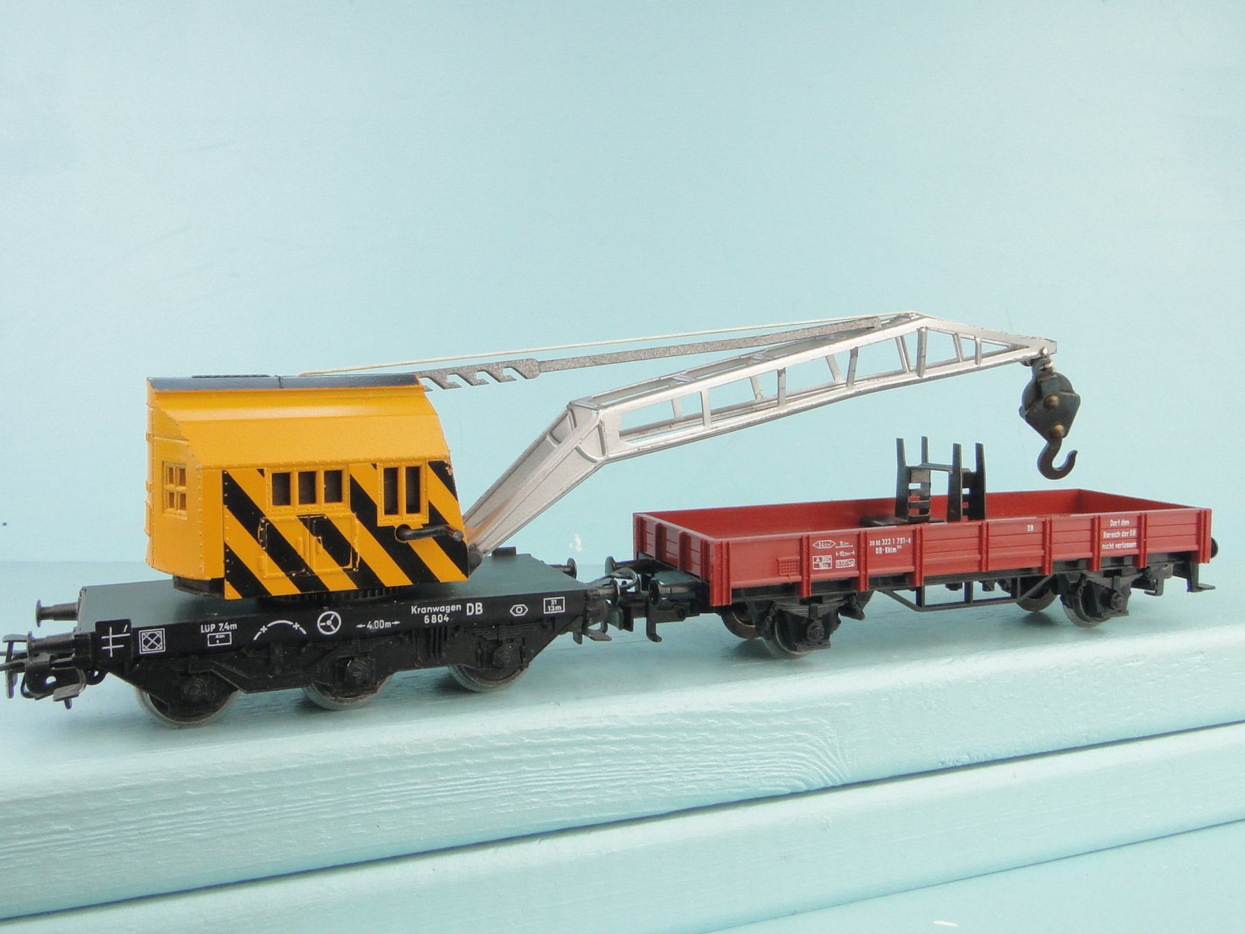 Märklin Modellini di ferrovie: Märklin H0 4671 Kranwagen der DB – Usato da Bülach venduto da cann11 4