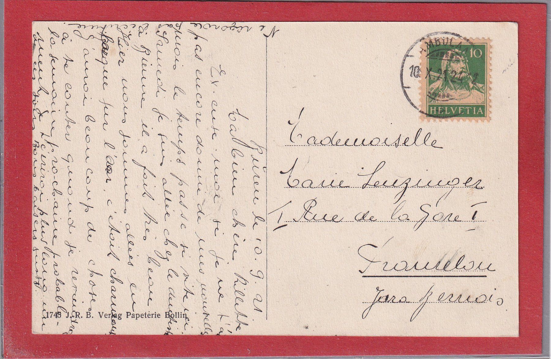 Cartoline postali: Büren a. Aar - Uhrenfabriken - 1924 – Usato da Orvin venduto da Pyaeschli 1