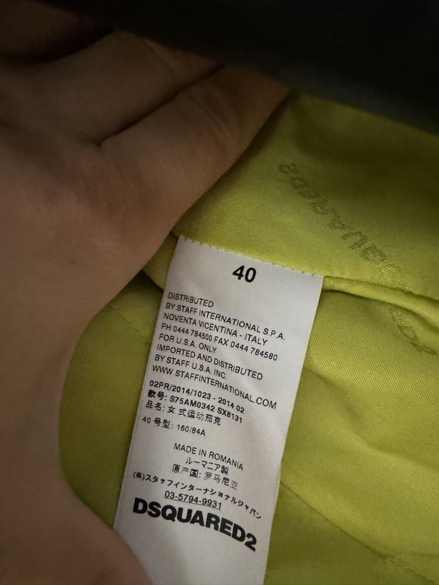Giacche: DSQUARED2 Damen Lederjacke Gr. 40 Schwarz Gold – Nuovo (secondo la descrizione) da Adliswil venduto da alexandraov 3