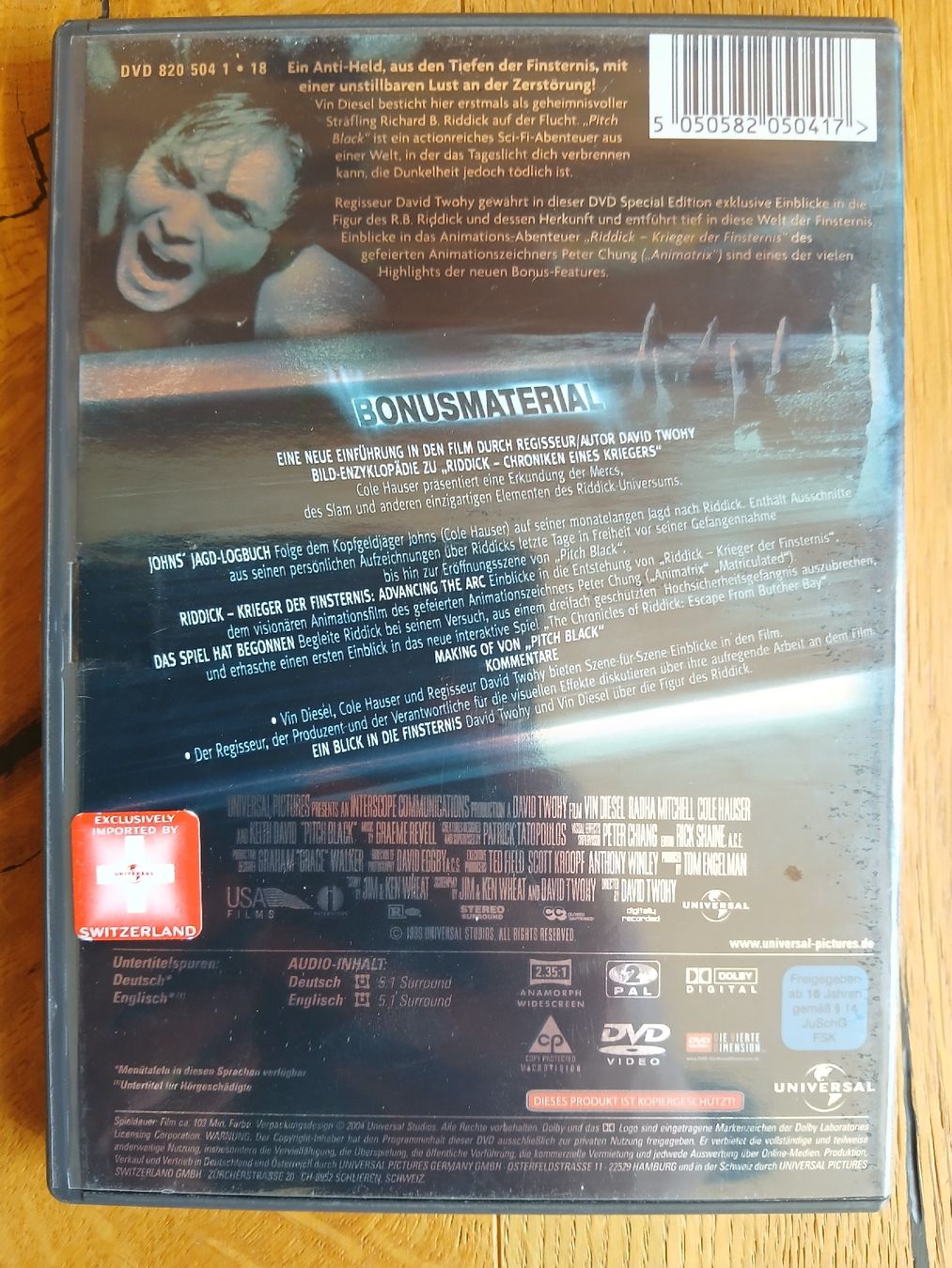 Alle DVDs: DVD Pitch Black - Special Edition mit Vin Diesel! – Gebraucht aus Langendorf von bine9 1