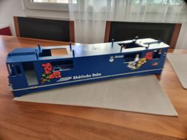 LGB RhB GE 4/4 II Gehäuse mit Zwischenrahmen und Fahrrahmen