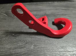 Jeep Wrangler Abschlepphaken rot