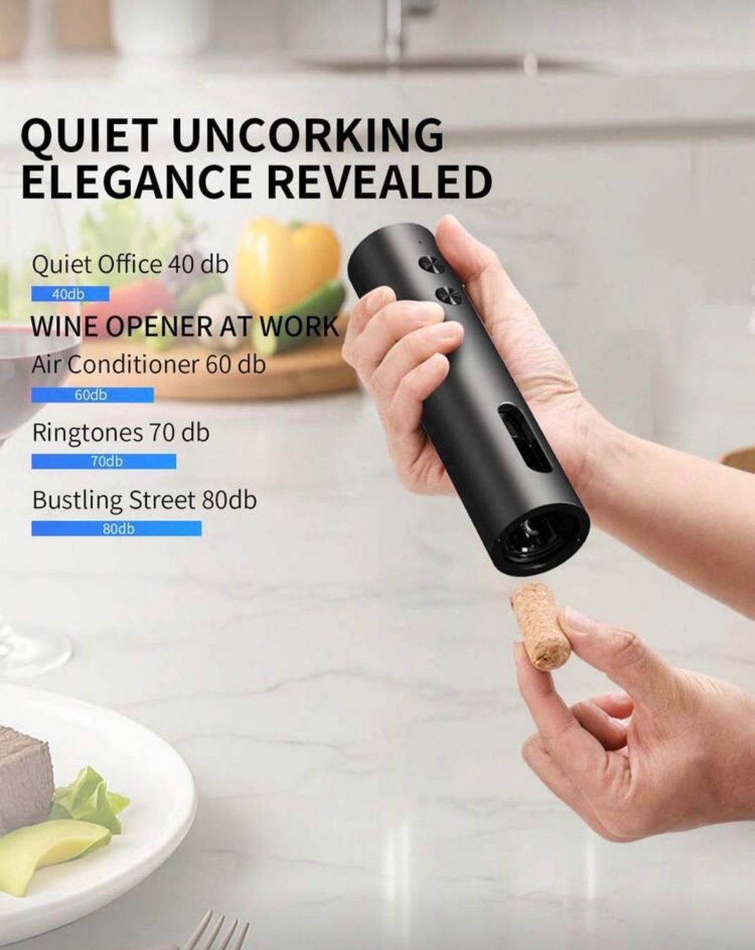 Apribottiglie & Tappi per chiusura: Elektrisches Weinöffner Set – Nuovo e nell'imballaggio originale da Emmenbrücke venduto da ShopDirect 2