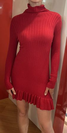 Glamour Abito dolcevita con Lurex -viscosa-1size- nuovo
