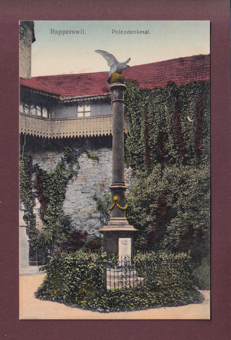 Cartoline postali: RAPPERSWIL - Polendenkmal – Usato da Pully venduto da nicecards