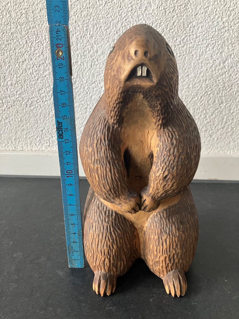 Statuette: Murmeltier aus Holz, geschnitzt – Usato da Zürich venduto da Idbiw 9
