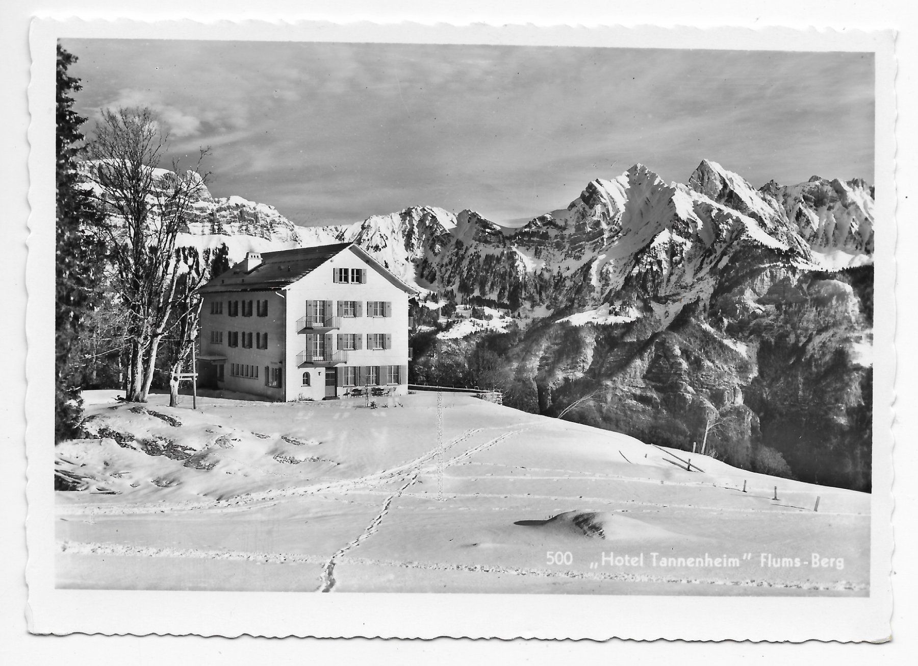 Cartoline postali: Hotel Tannenheim Flums-Berg – Usato da Hefenhofen venduto da Richsalz