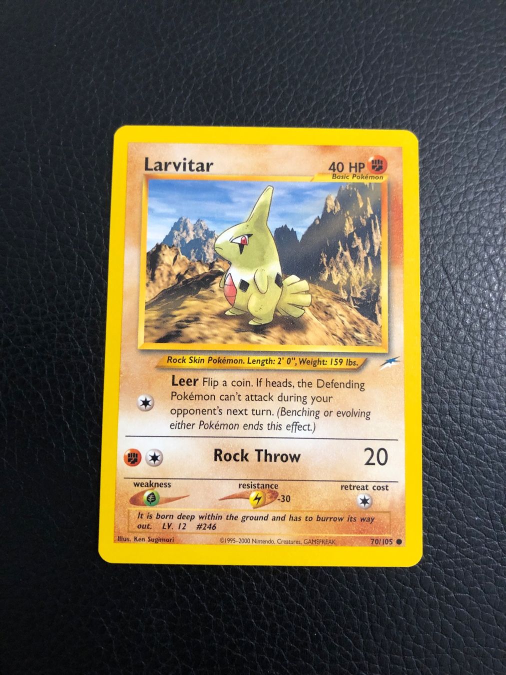 Pokémon Carte collezionabili: Neo Destiny Larvitar 70/105 Ab 1 – Usato da Paradiso venduto da Pkmn10