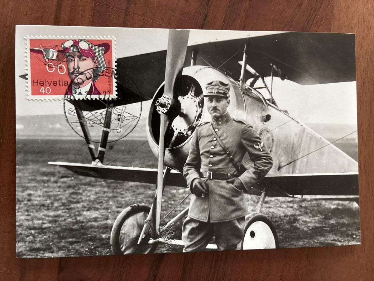 Cartoline postali: 3 Ansichtskarten Aviatik Schweiz 1977 – Usato da Oftringen venduto da Cla.vD.74 2