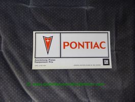 Pontiac Modellprogramm 1974/04 deutsch/französisch GM-Biel