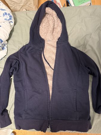Uniqlo Kapuzenpulli warm blau, Grösse M