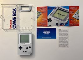GAMEBOY POCKET SILBER, GETESTET, 1996, OVP, NINTENDO