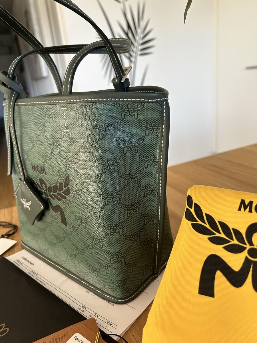 Mcm Borse da donna: MCM Himmel mini Handtasche Grün – Nuovo (secondo la descrizione) da Pratteln venduto da Fashionette.D.D. 5