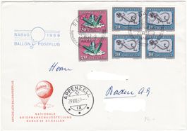 Ballonpostflug NABAG St. Gallen-Appenzell, 29. August 1959