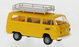 VW T2 Kombi, gelb, Räthische Bahn, RhB, Brekina H0 1/87 NEU
