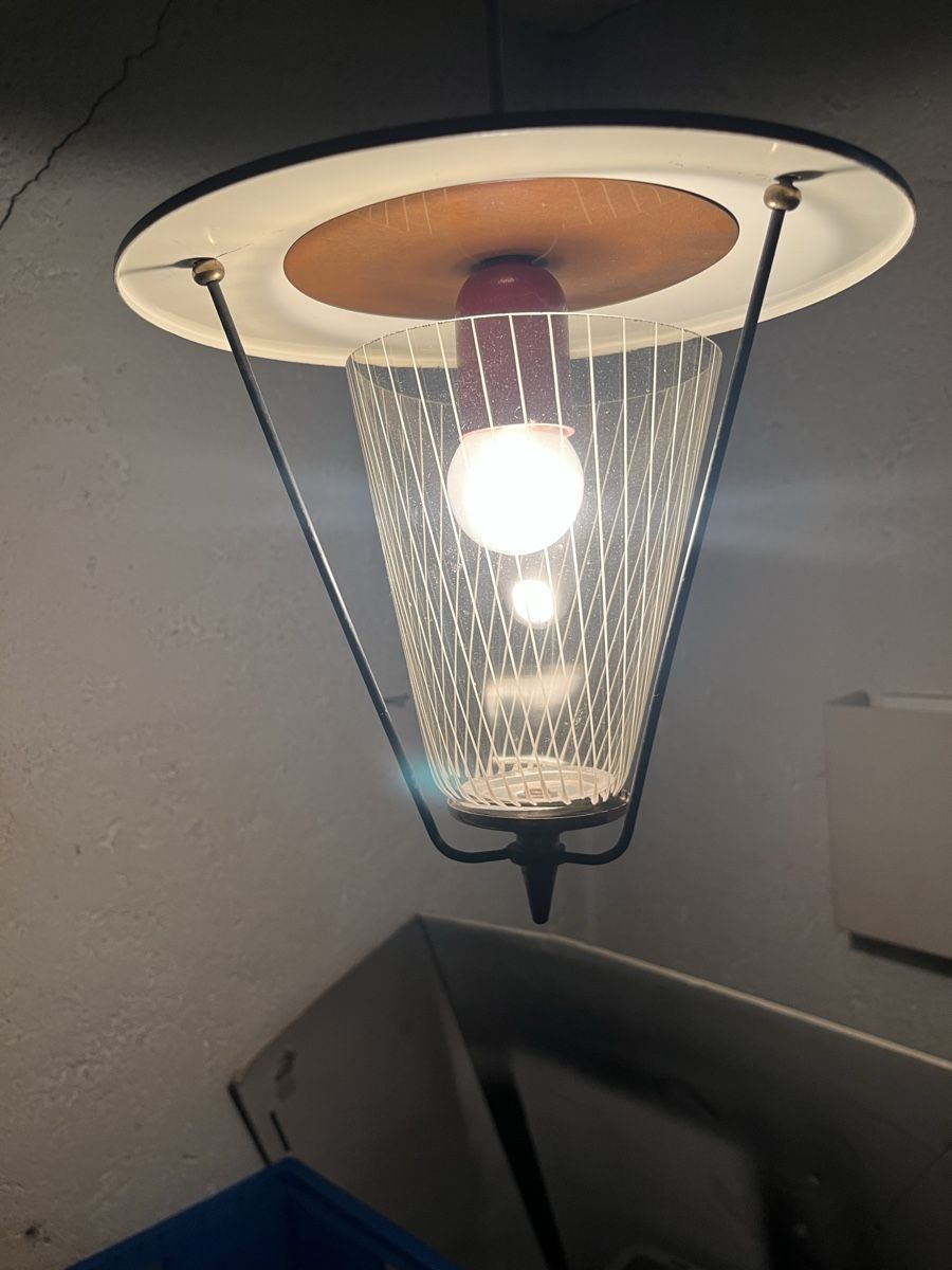 Kronleuchter & Deckenlampen: Vintage Hängelampe – Gebraucht aus Zürich von Luftibus01 6