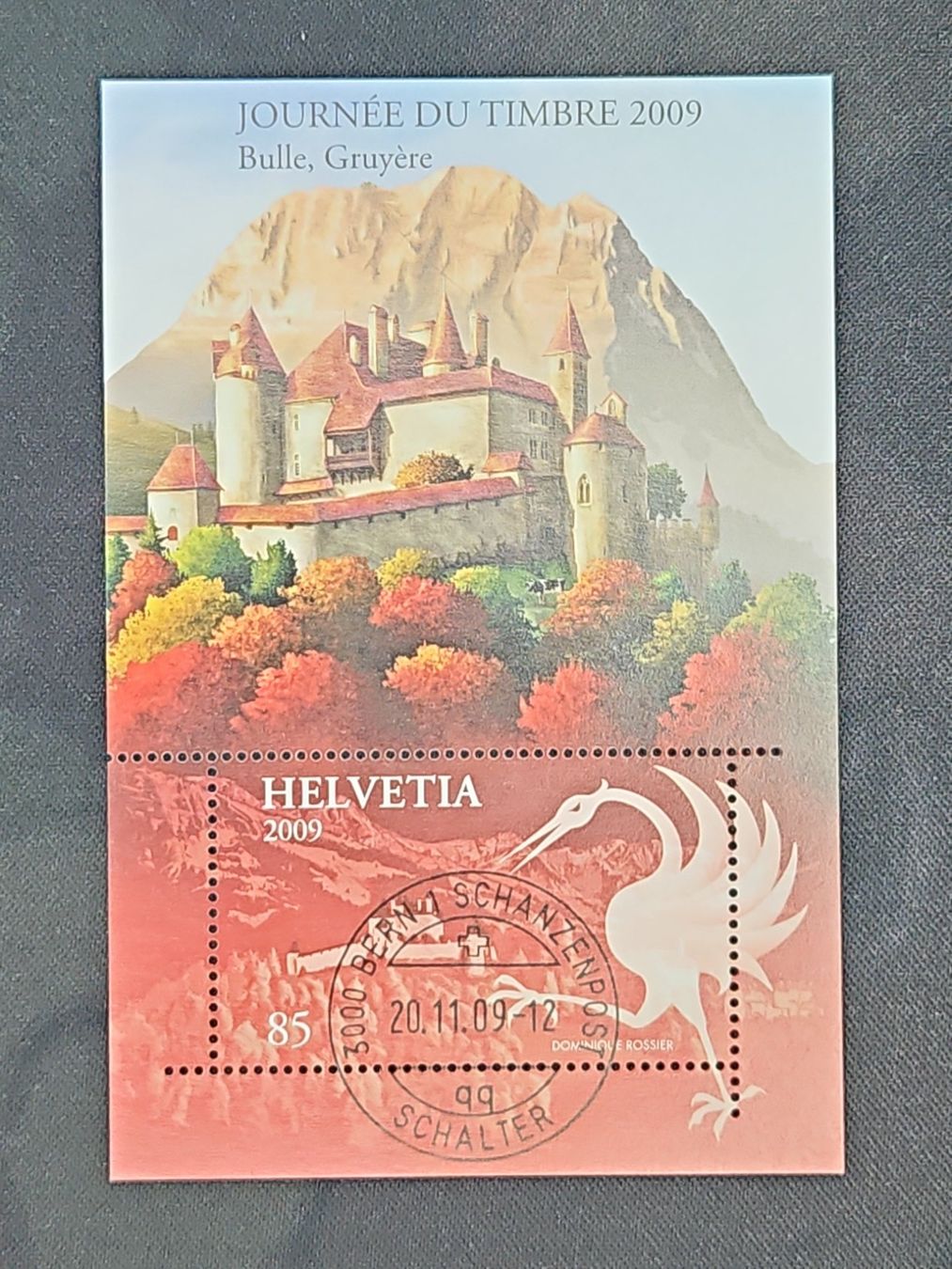 Tutti i francobolli: CL01 Bloc Timbre Suisse 2009 – Usato da Cousset venduto da Patrick_Collections