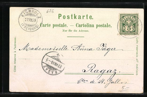 Cartoline postali: Litho Basel, Mercerie Modes Julius Brann – Usato da Berlin venduto da bartko-reher 1
