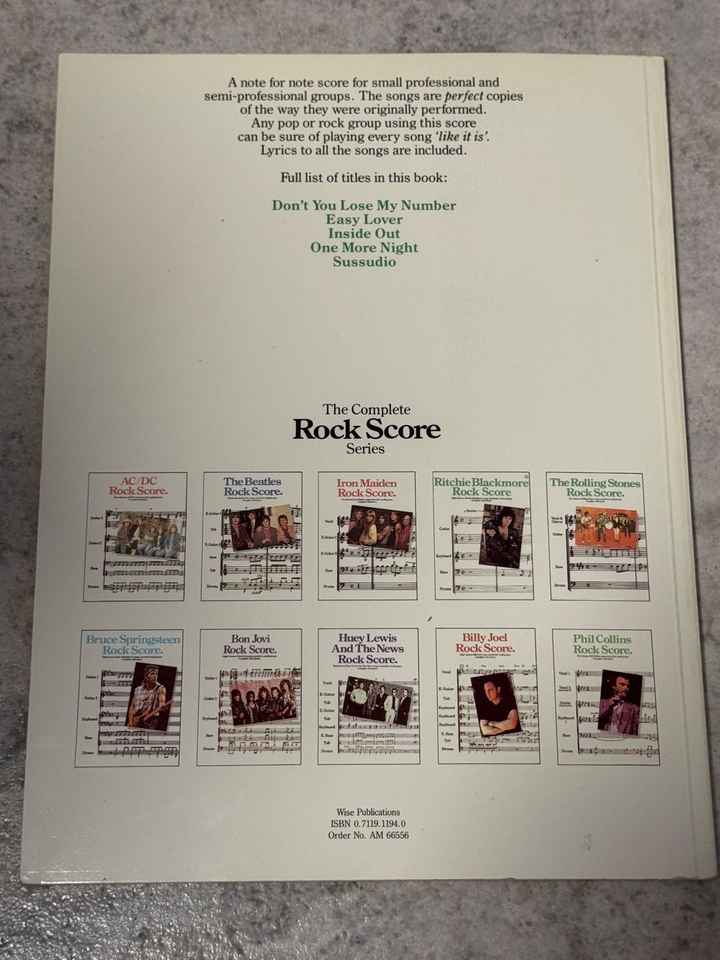 Livres: Phil Collins Rock Score – D'occasion à Kaiseraugst par Drasa 1