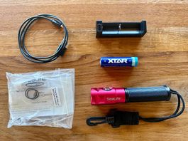 Taucherlampe SeaDragon Mini 900 mit Akku & Ladegerät, t...