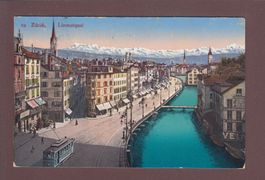 ZÜRICH - Limmatquai - Tram - 1914