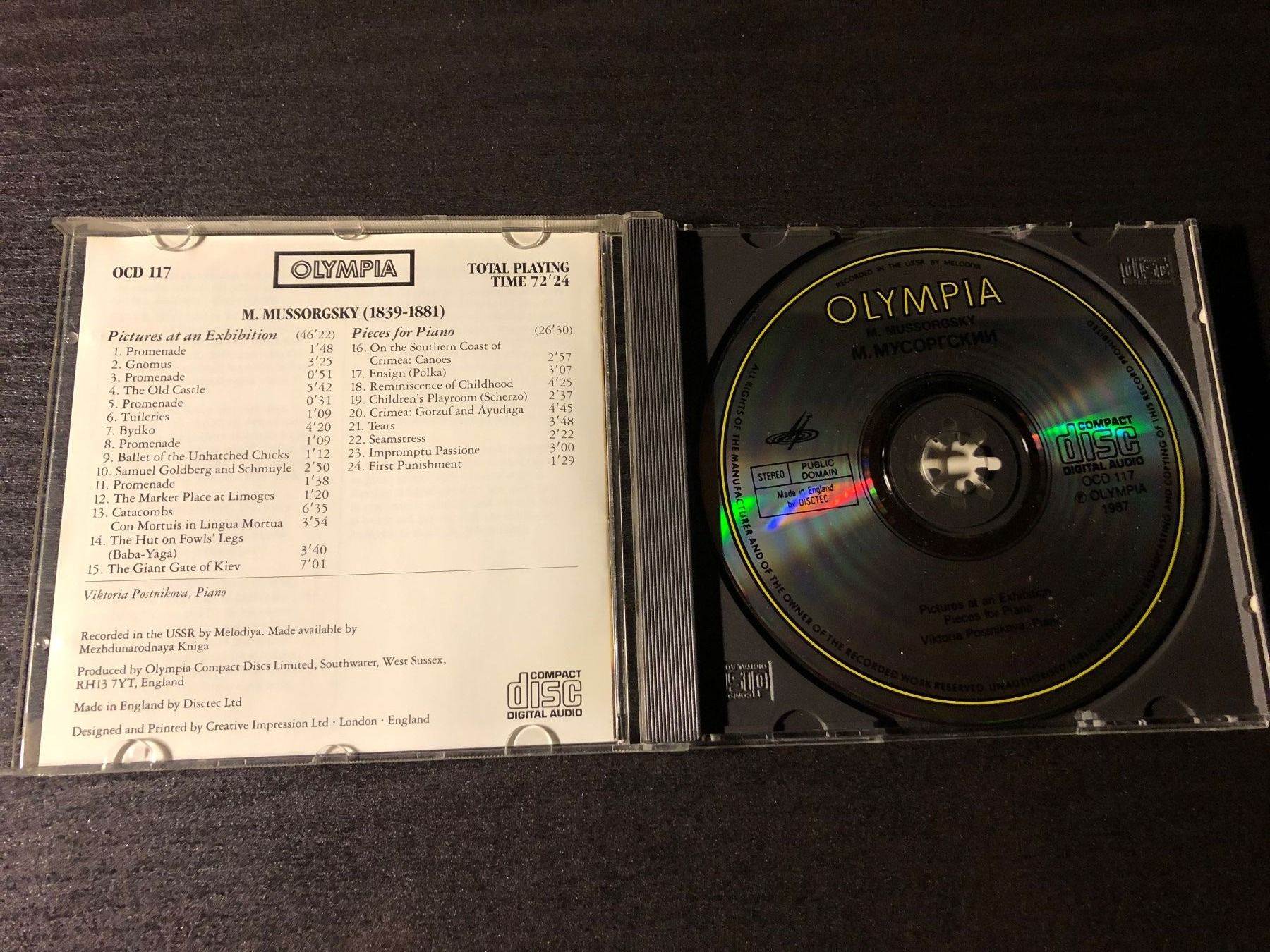 CDs: Mussorgsky: Bilder einer Ausstellung, CD, Klassik – D'occasion à Schübelbach par Dolly990_2 1