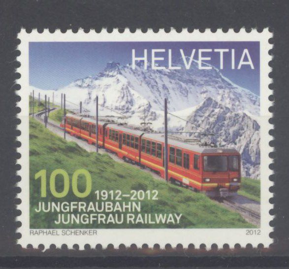 Alle Briefmarken: 2012, 100 Jahre Jungfraubahn ** – Gebraucht aus Willisau von Vollstempel