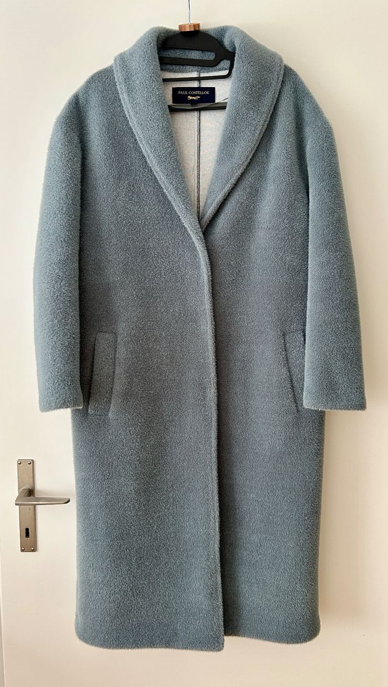 Cappotti: Feiner Designer Mantel, rauchblau, S – Usato da Spiez venduto da gerybe