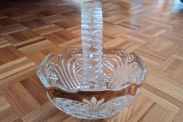 Panier décoratif en cristal/Dekorativer Kristallkorb