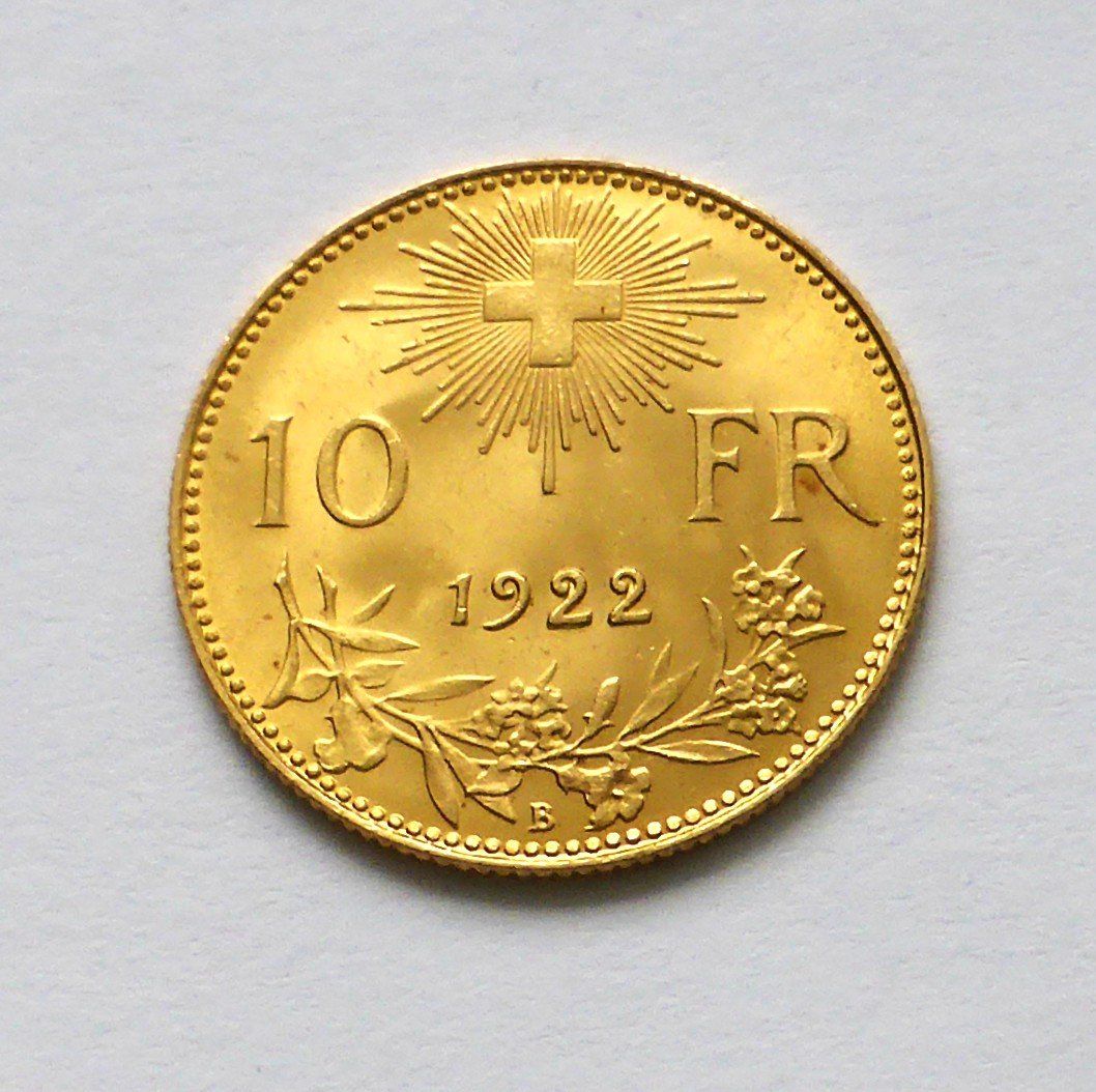 Tutti le monete: 10er Vreneli von 1922 - TOP u/stgl – Nuovo (secondo la descrizione) da Buochs venduto da ema-coins