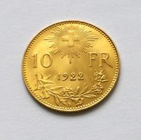 10er Vreneli von 1922 - TOP u/stgl