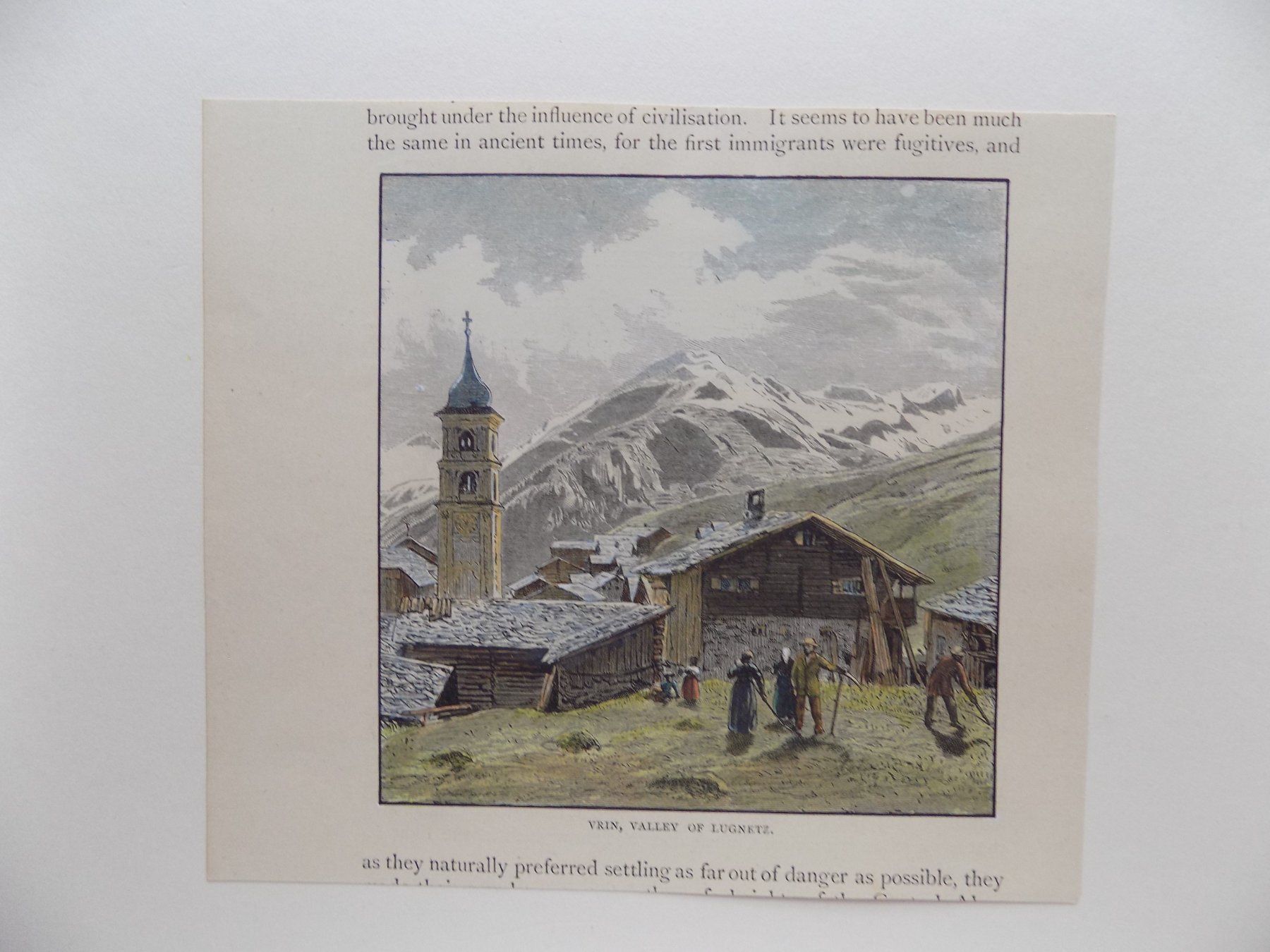 Gravures: Vrin Lumnezia koloriert – D'occasion à Risch par Rischli15