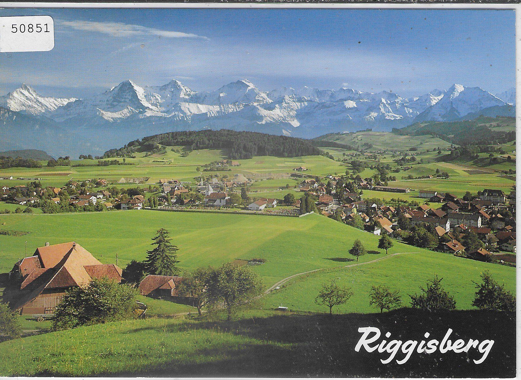 Cartoline postali: Riggisberg - Generalansicht – Usato da Ettingen venduto da Kartenplanet