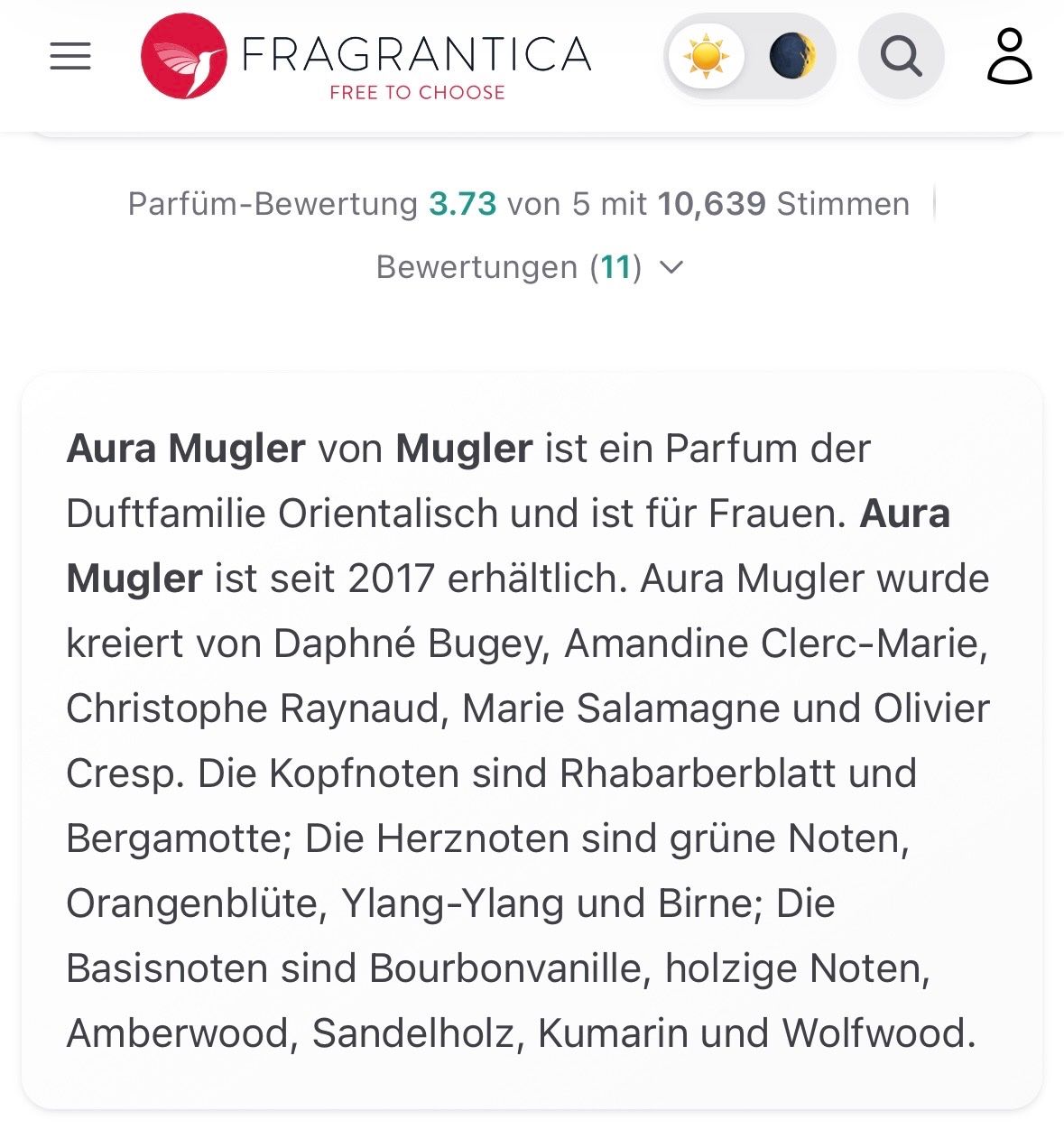Mugler Parfum & Eau de Toilette: Mugler Aura  EDP Duftprobe 2ML, eingestellter Duft – Gebraucht aus Zürich von deruja 5
