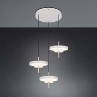 LED Pendelleuchte, Grau, CCT, 45 cm Ø